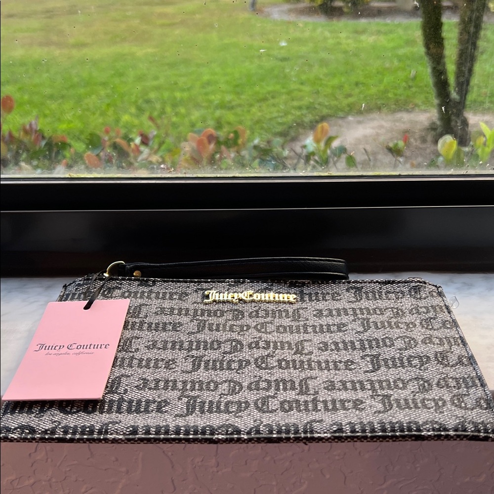 JUICY COUTURE NWT BLACK & BEIGE WRISTLET - Picture 6 of 8